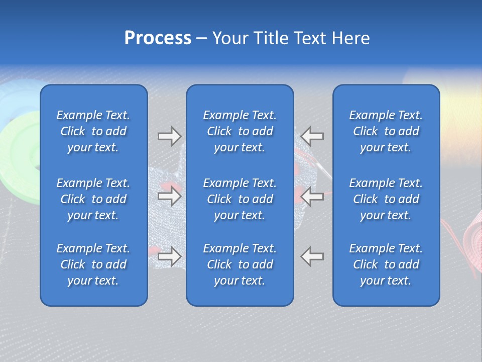 Black Buttons Patch PowerPoint Template