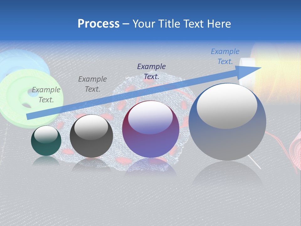 Black Buttons Patch PowerPoint Template