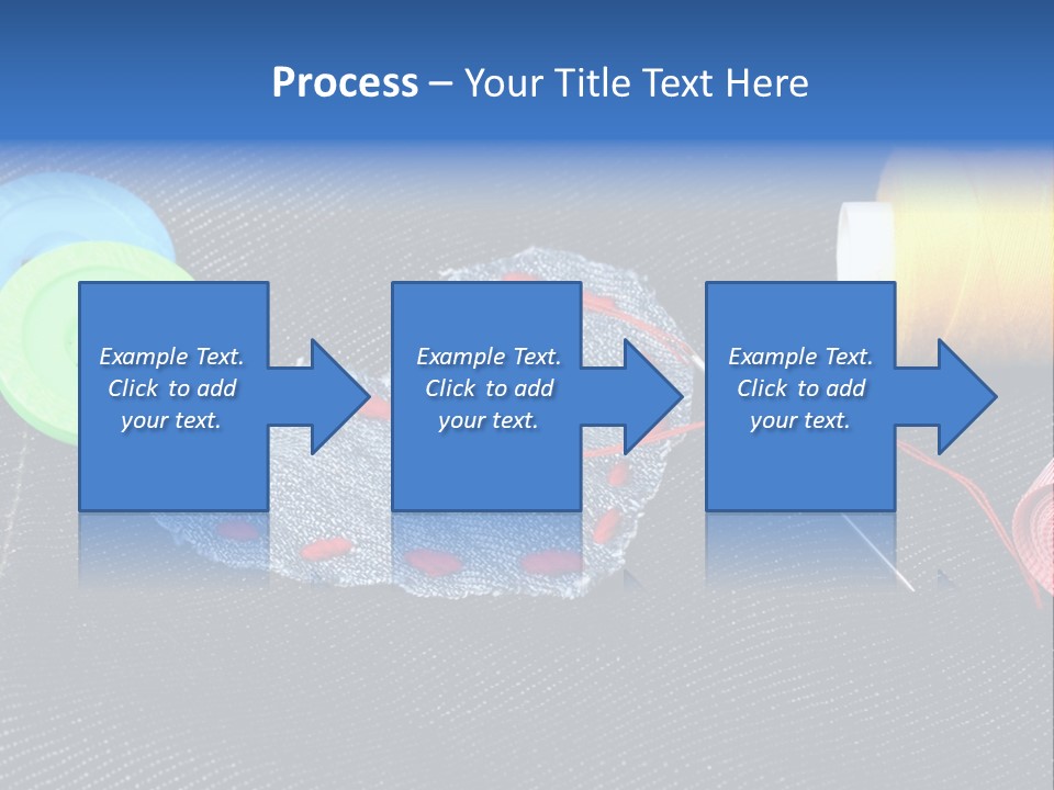Black Buttons Patch PowerPoint Template