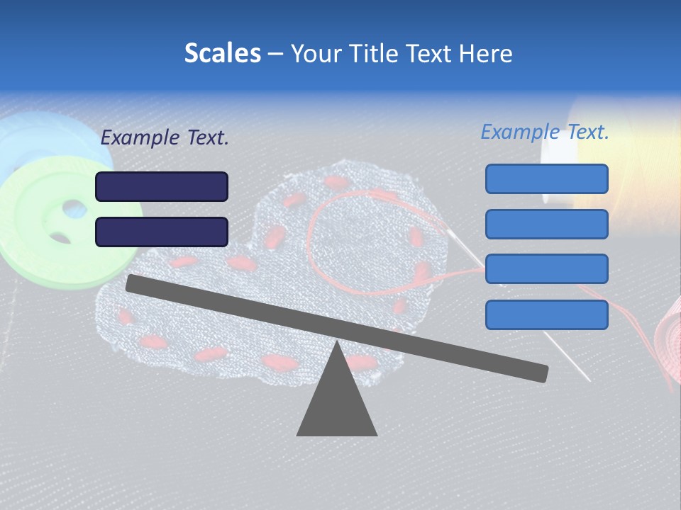 Black Buttons Patch PowerPoint Template