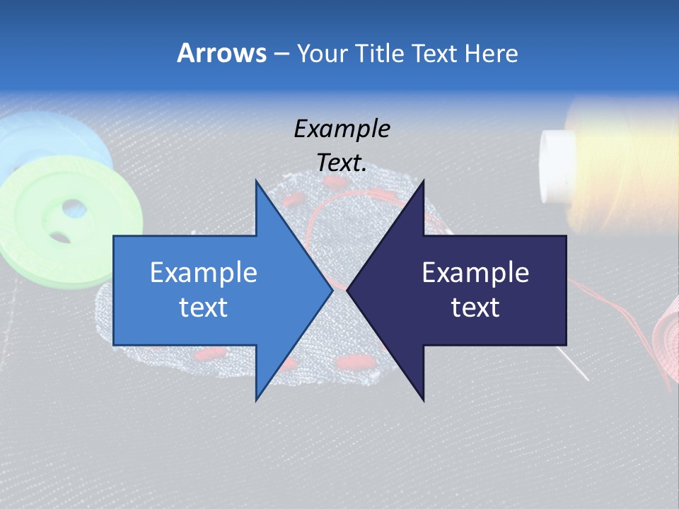 Black Buttons Patch PowerPoint Template