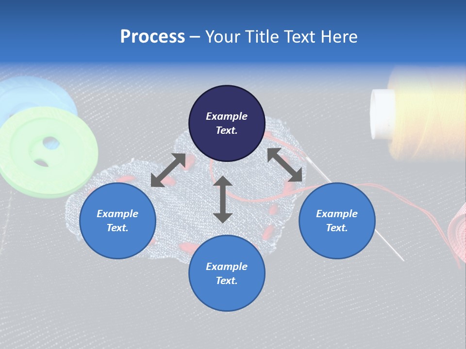 Black Buttons Patch PowerPoint Template
