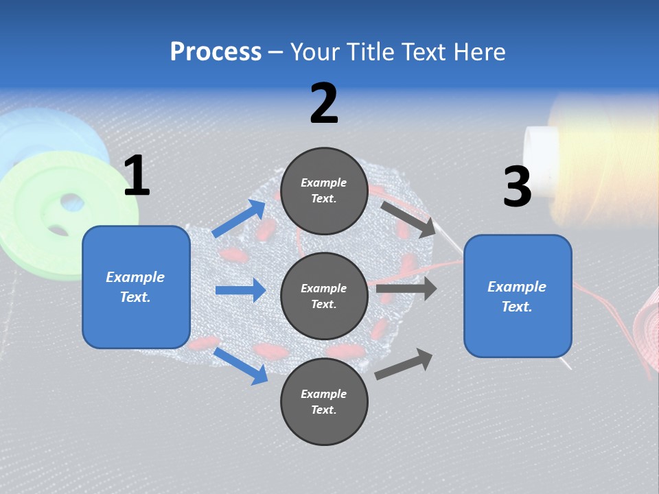 Black Buttons Patch PowerPoint Template