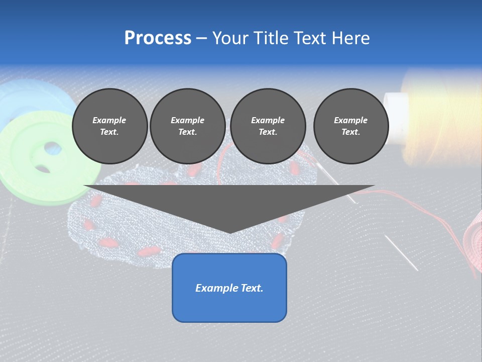Black Buttons Patch PowerPoint Template