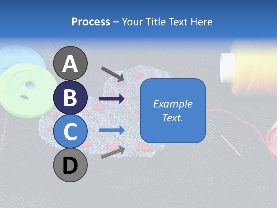 Black Buttons Patch PowerPoint Template