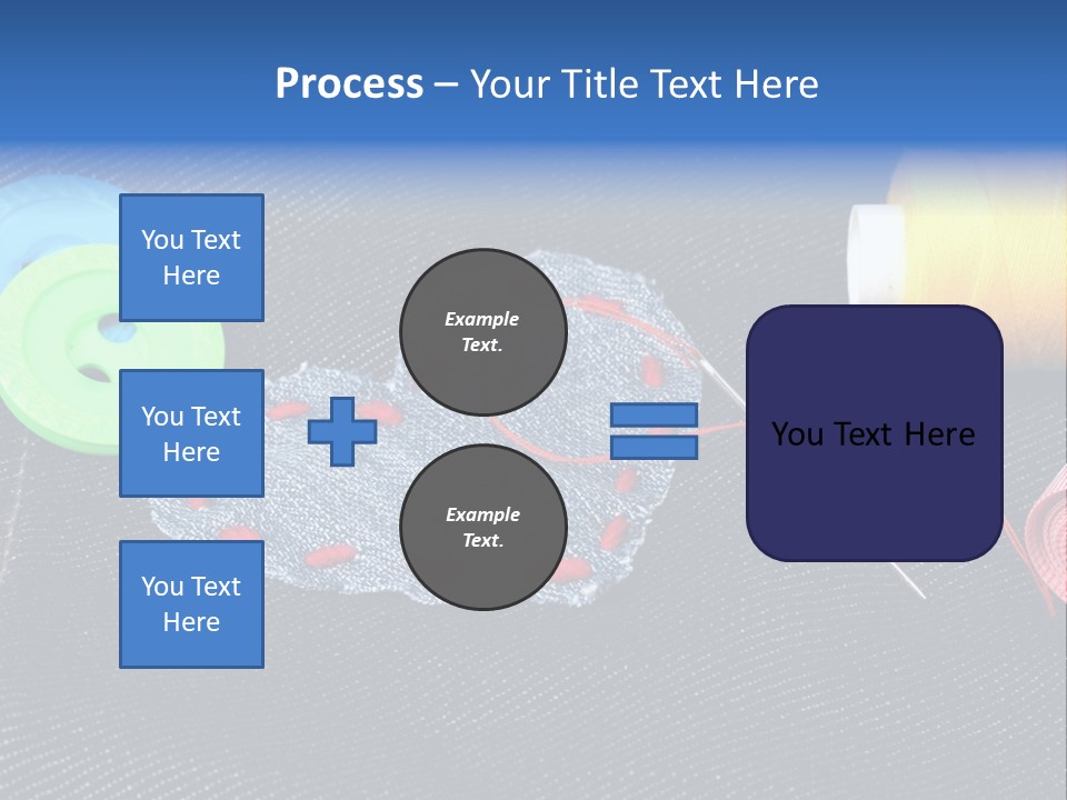 Black Buttons Patch PowerPoint Template