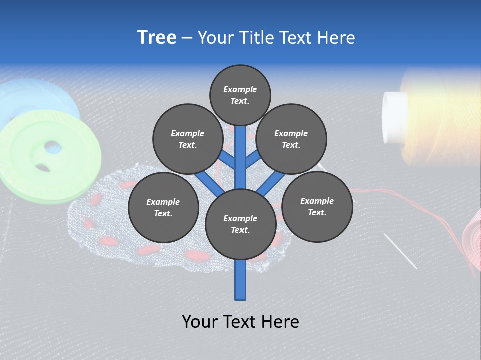 Black Buttons Patch PowerPoint Template