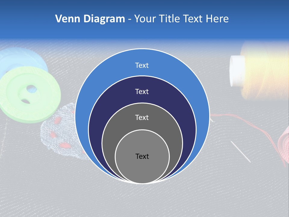 Black Buttons Patch PowerPoint Template