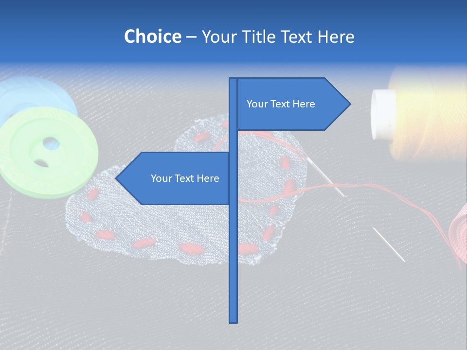 Black Buttons Patch PowerPoint Template
