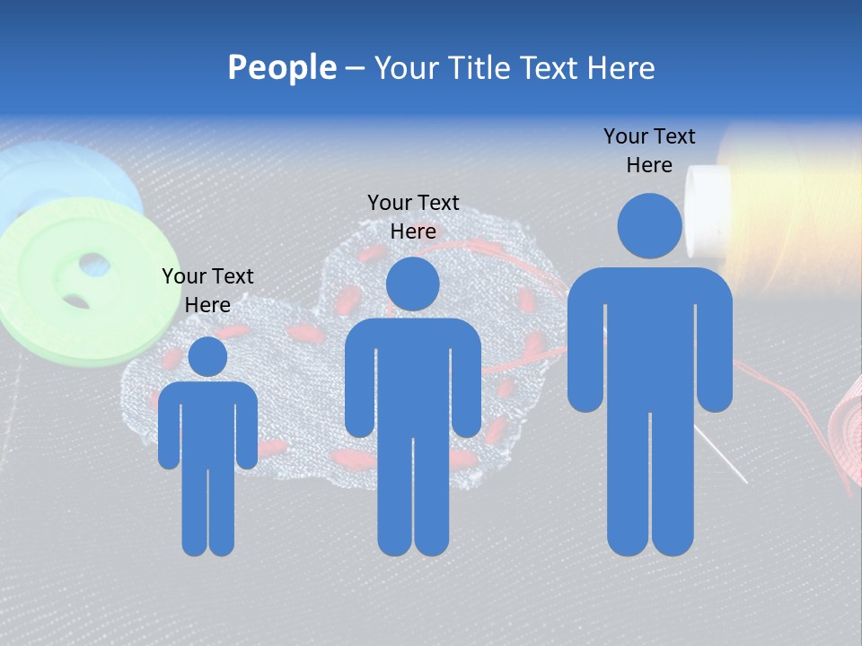 Black Buttons Patch PowerPoint Template