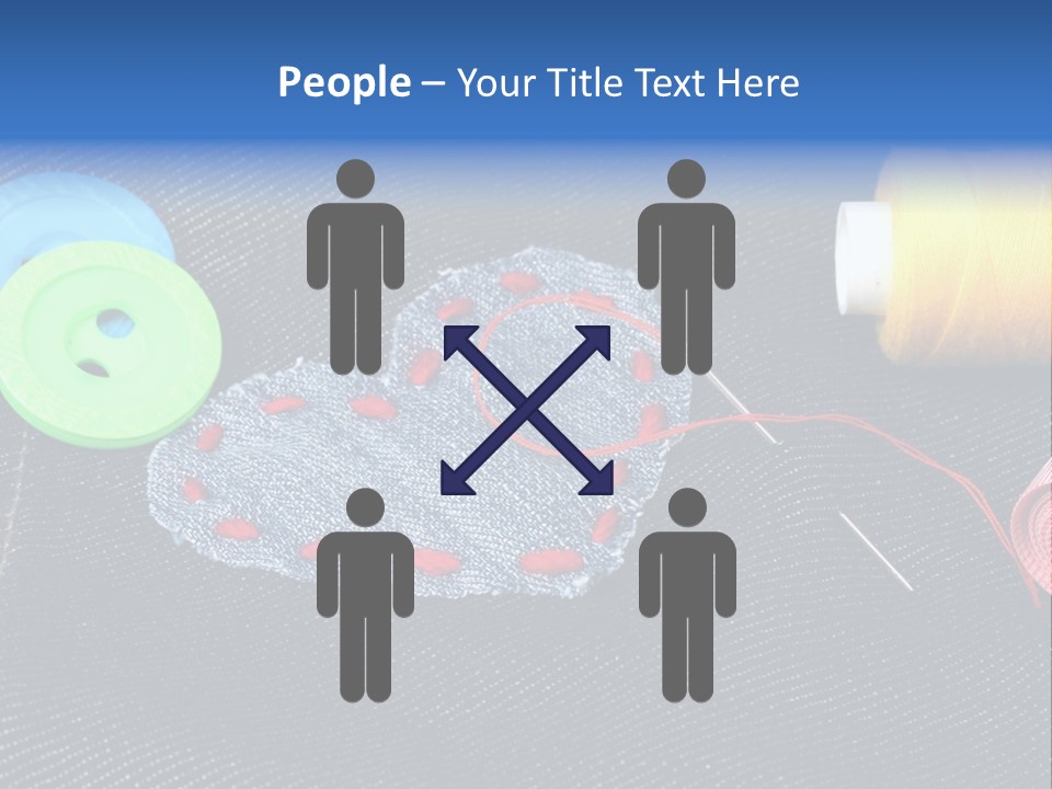 Black Buttons Patch PowerPoint Template