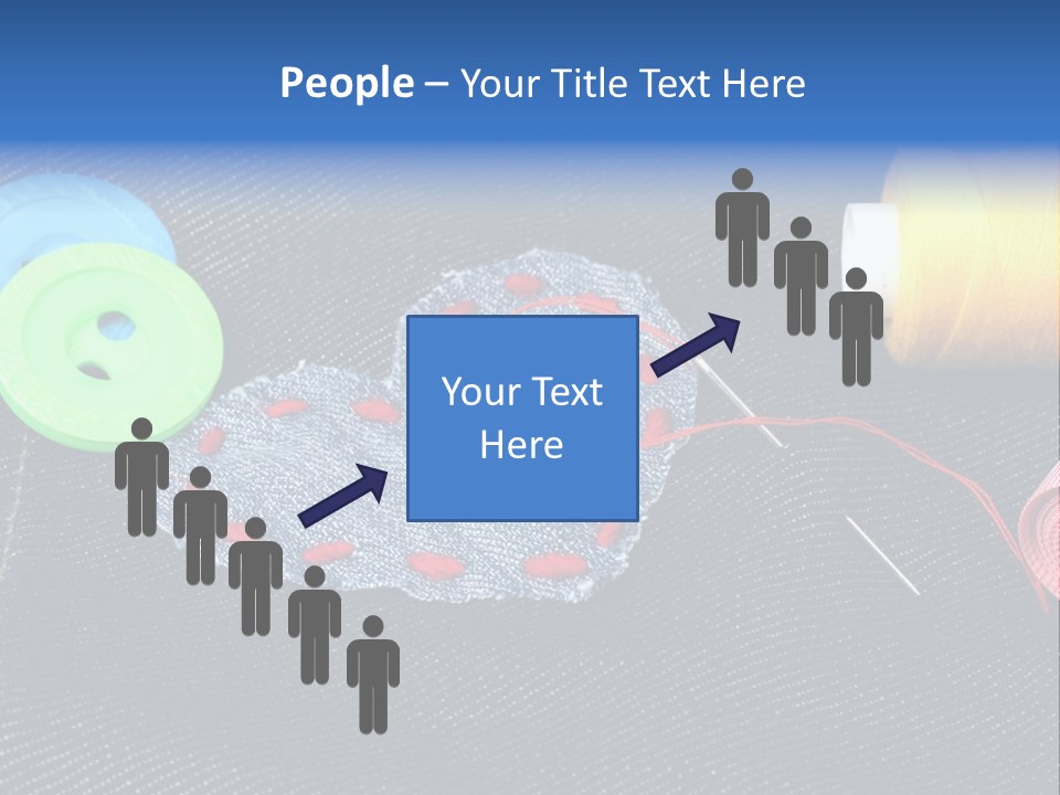 Black Buttons Patch PowerPoint Template