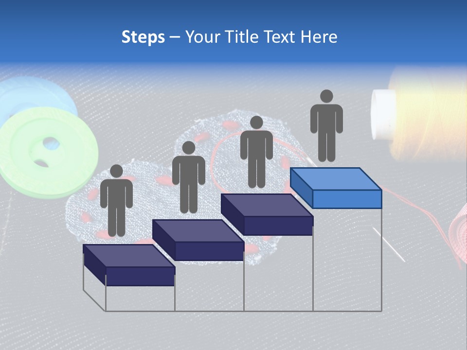 Black Buttons Patch PowerPoint Template
