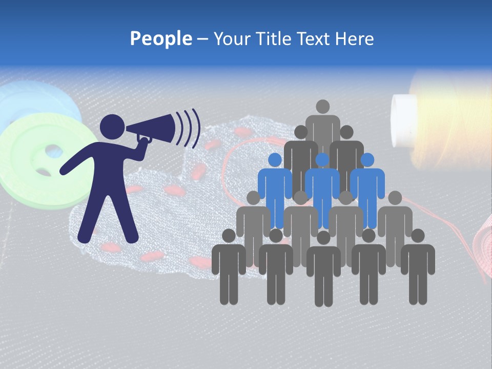 Black Buttons Patch PowerPoint Template