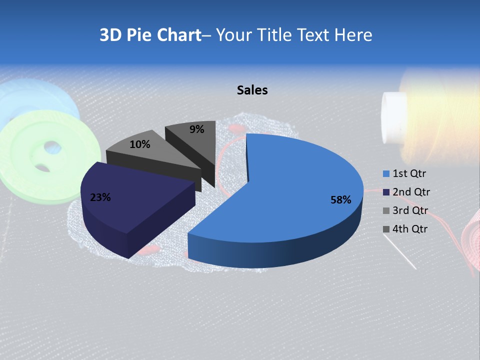 Black Buttons Patch PowerPoint Template