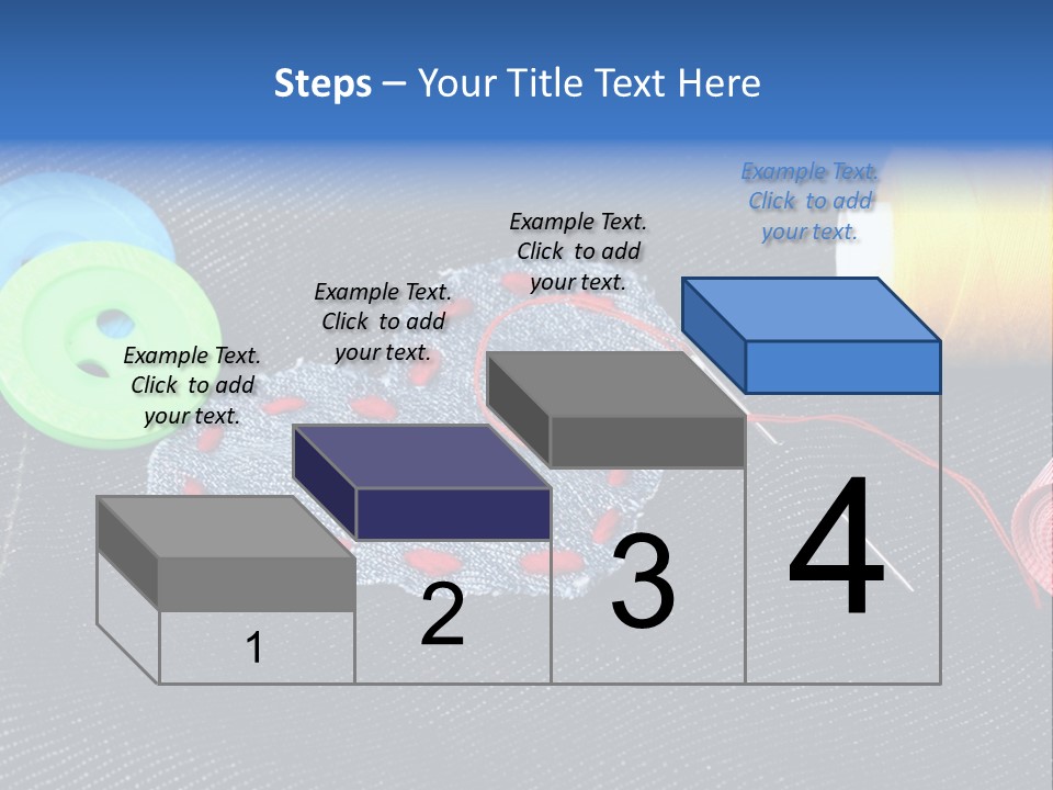 Black Buttons Patch PowerPoint Template