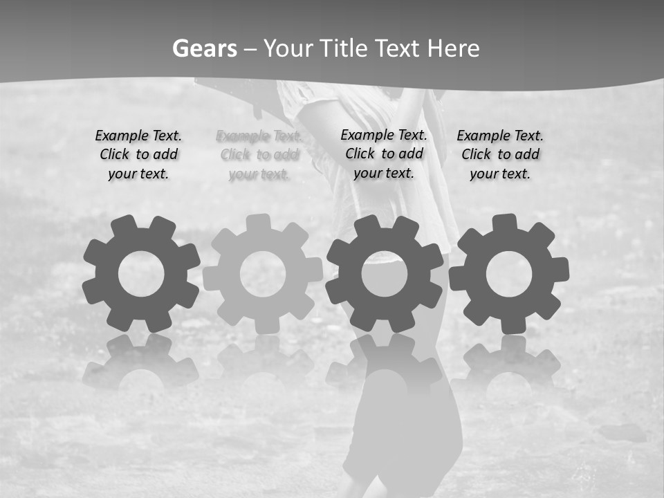 Drop Umbrella Water PowerPoint Template