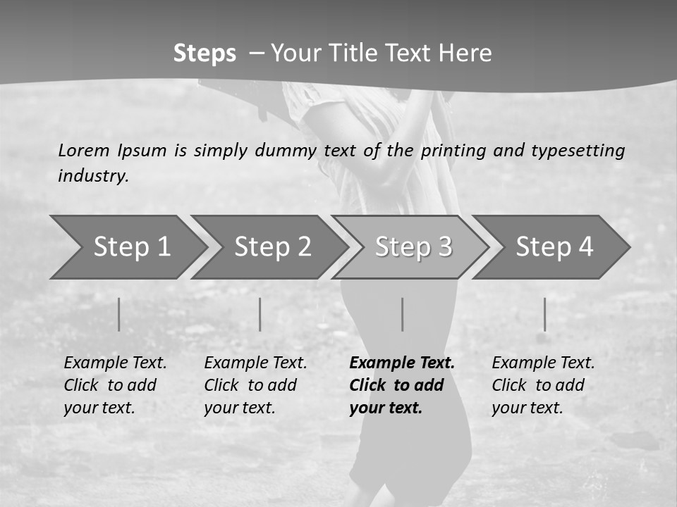 Drop Umbrella Water PowerPoint Template