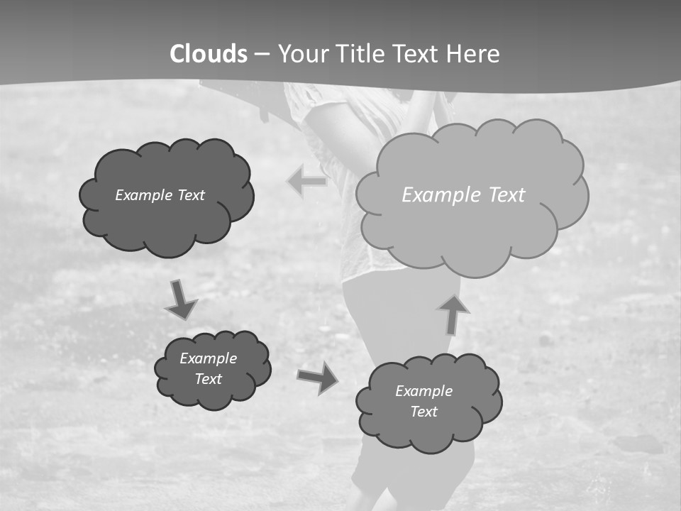 Drop Umbrella Water PowerPoint Template