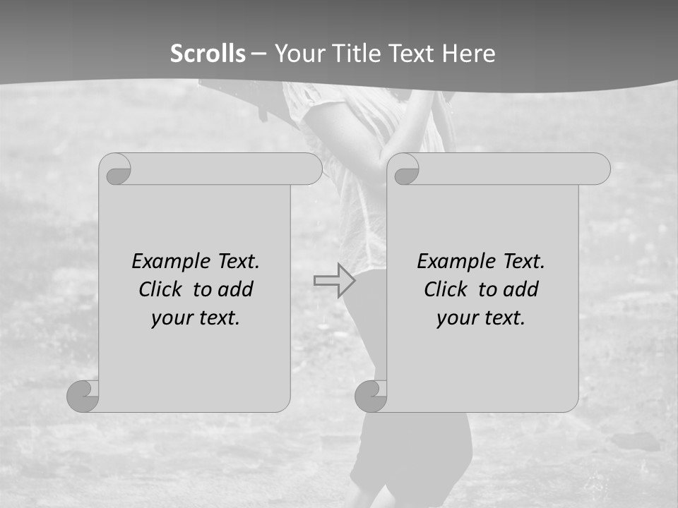 Drop Umbrella Water PowerPoint Template