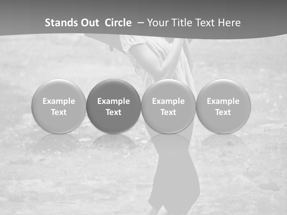 Drop Umbrella Water PowerPoint Template