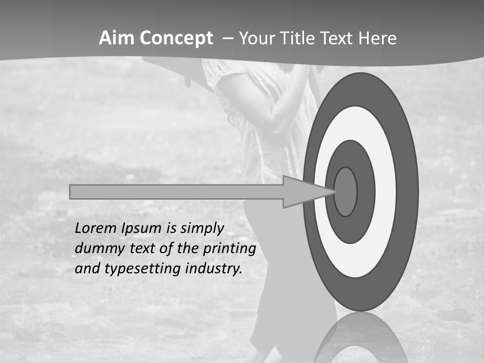 Drop Umbrella Water PowerPoint Template