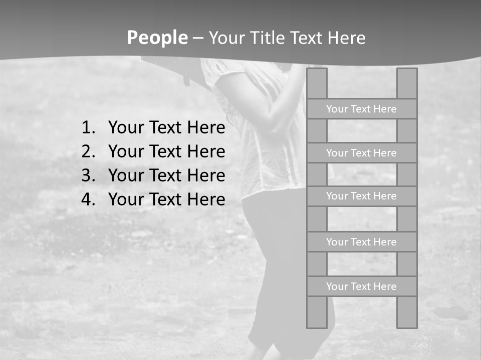 Drop Umbrella Water PowerPoint Template