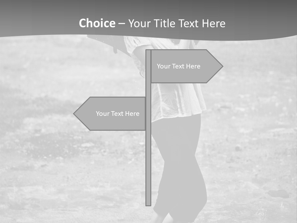 Drop Umbrella Water PowerPoint Template