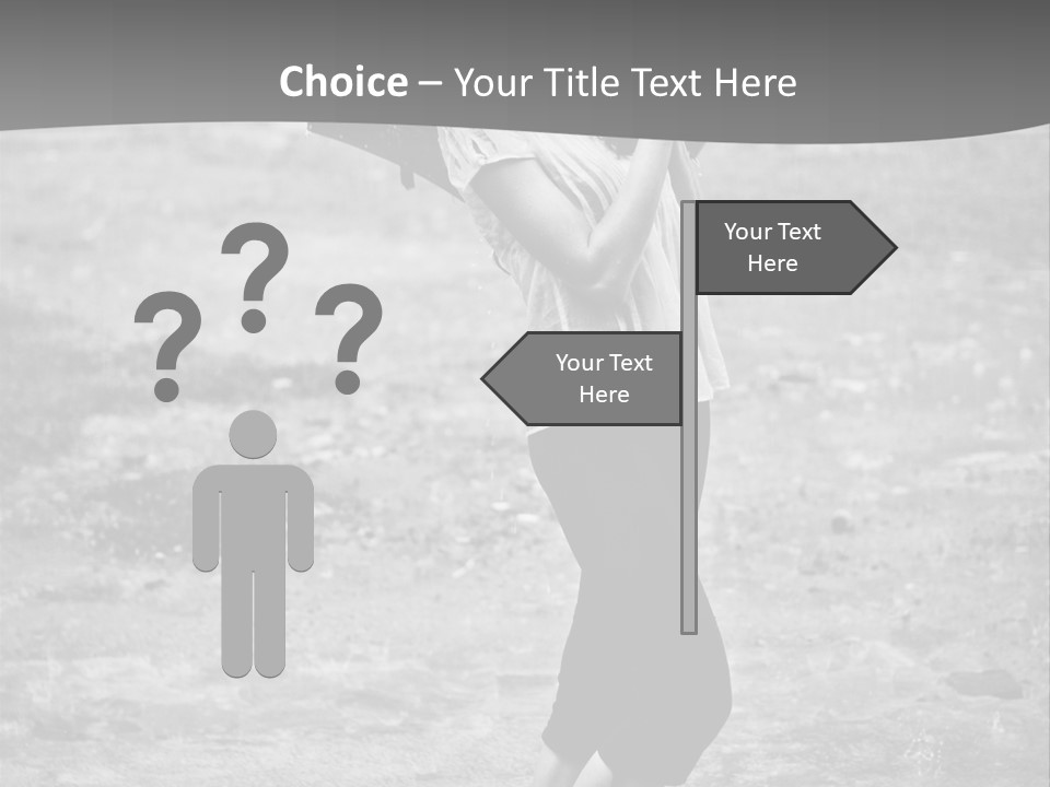 Drop Umbrella Water PowerPoint Template