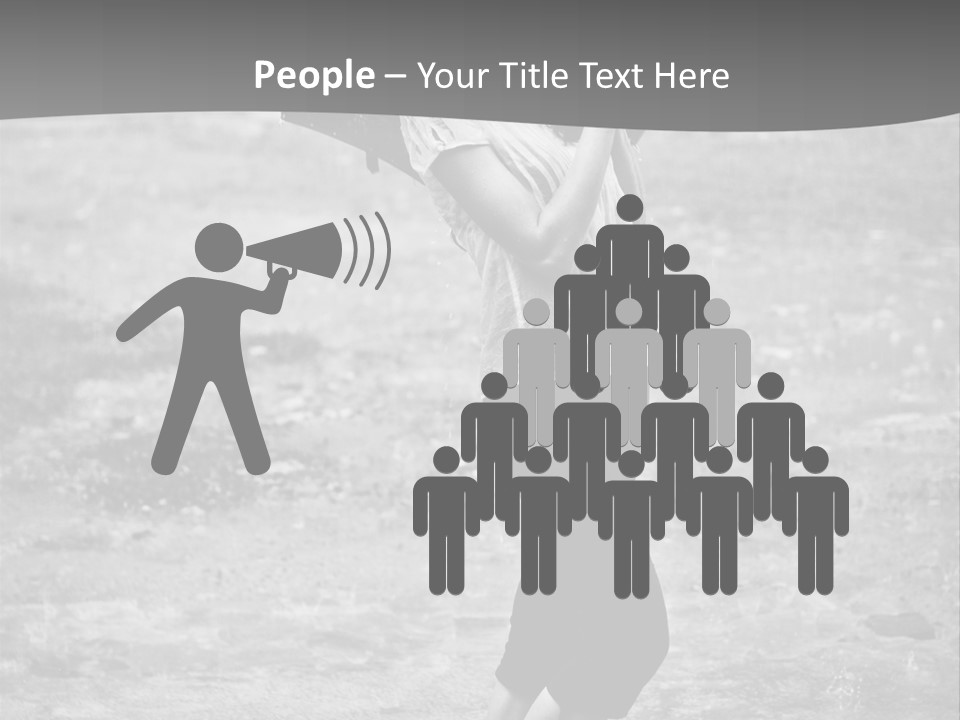 Drop Umbrella Water PowerPoint Template