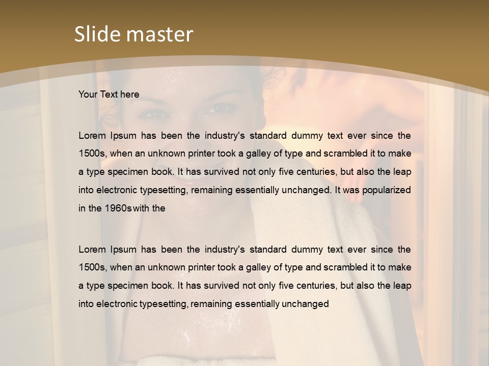 Enjoying Steam Beauty PowerPoint Template