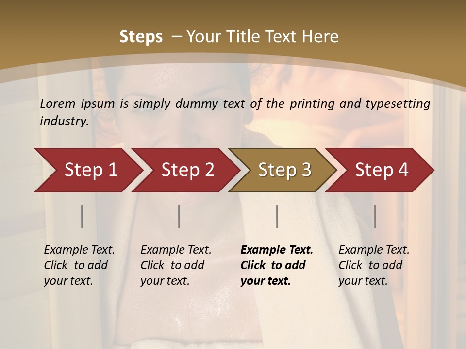 Enjoying Steam Beauty PowerPoint Template