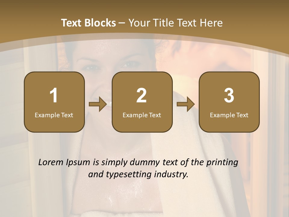 Enjoying Steam Beauty PowerPoint Template