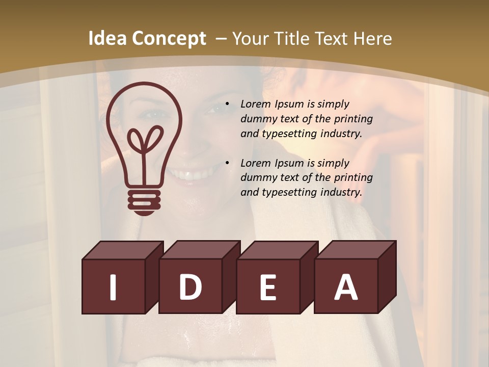 Enjoying Steam Beauty PowerPoint Template