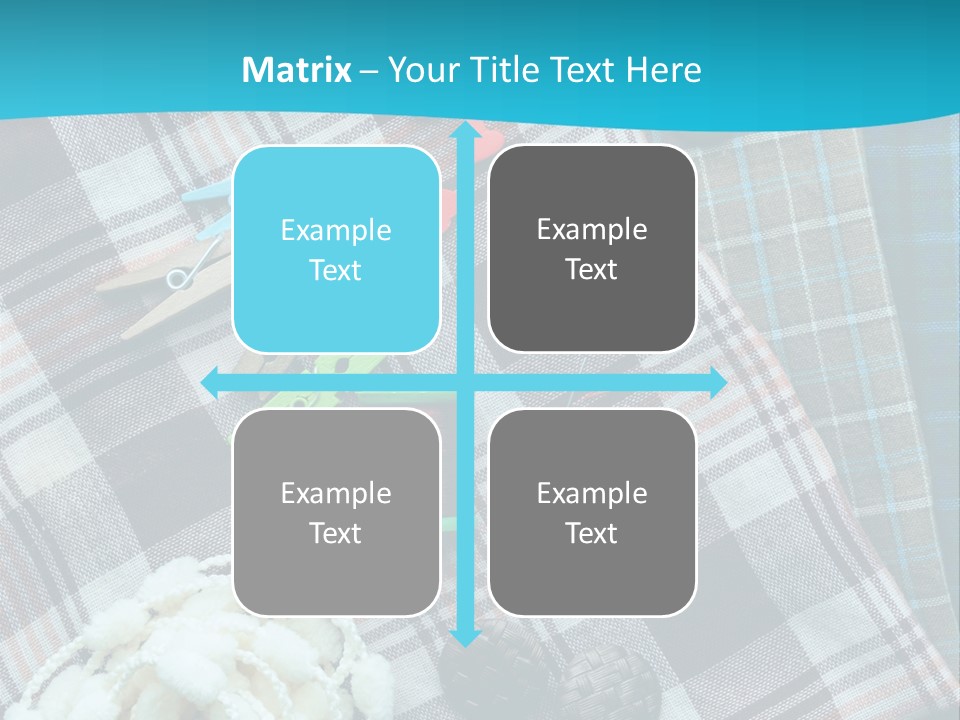 Scarf Set Macro PowerPoint Template