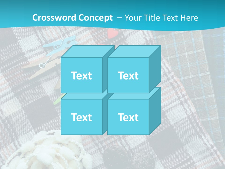 Scarf Set Macro PowerPoint Template