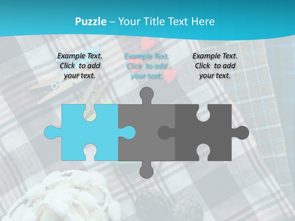 Scarf Set Macro PowerPoint Template