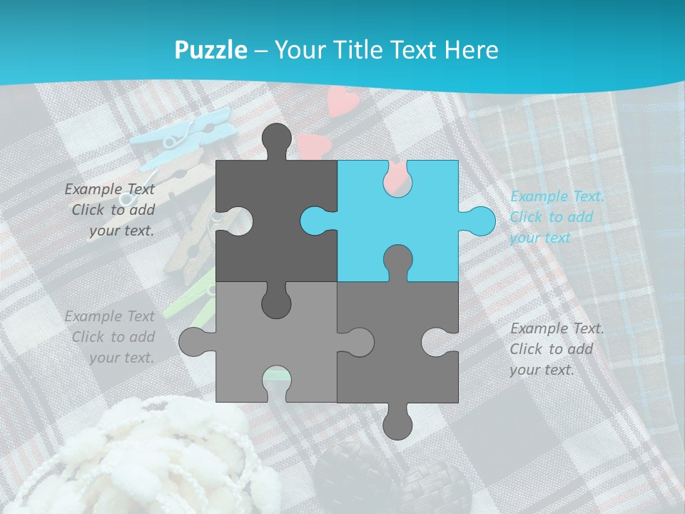 Scarf Set Macro PowerPoint Template