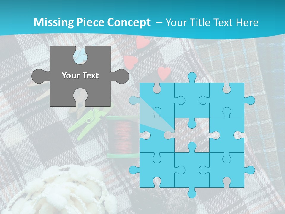 Scarf Set Macro PowerPoint Template