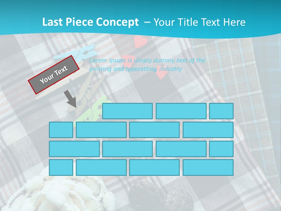 Scarf Set Macro PowerPoint Template