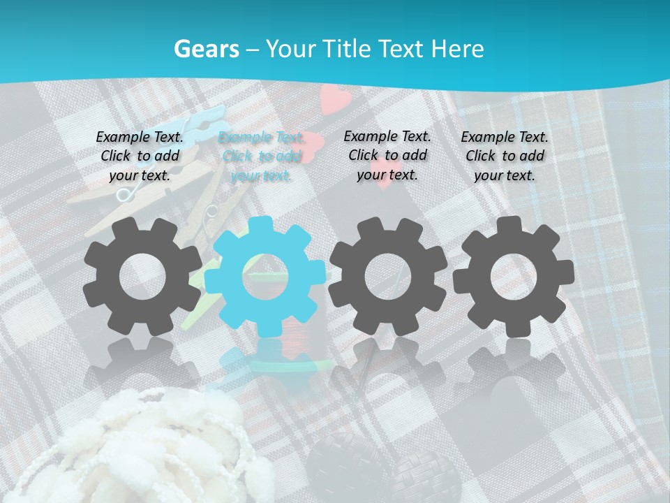 Scarf Set Macro PowerPoint Template