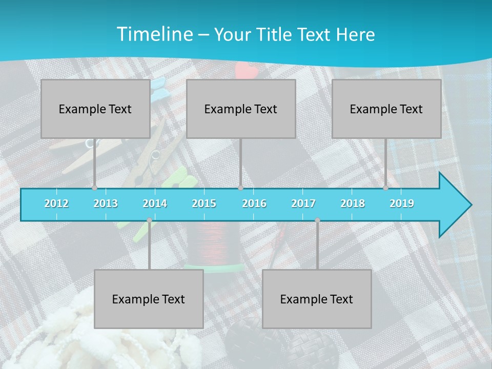 Scarf Set Macro PowerPoint Template