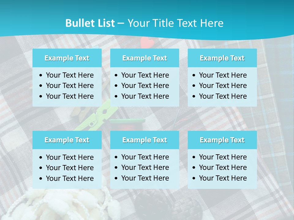 Scarf Set Macro PowerPoint Template