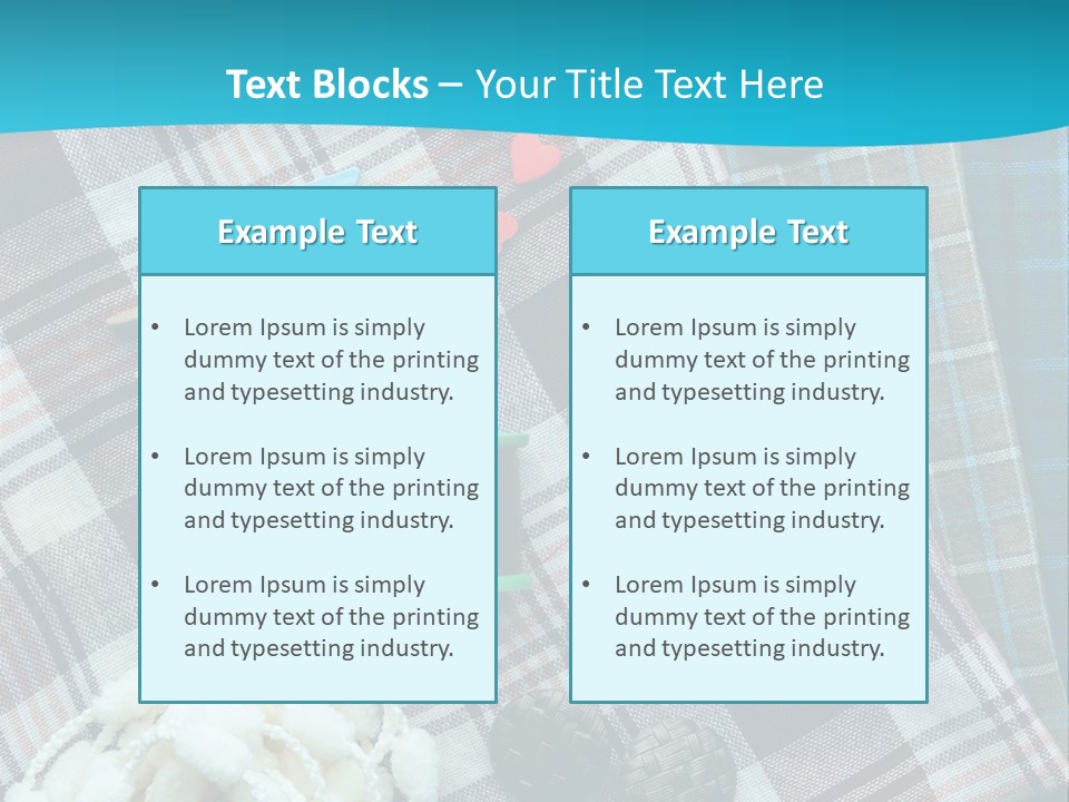 Scarf Set Macro PowerPoint Template