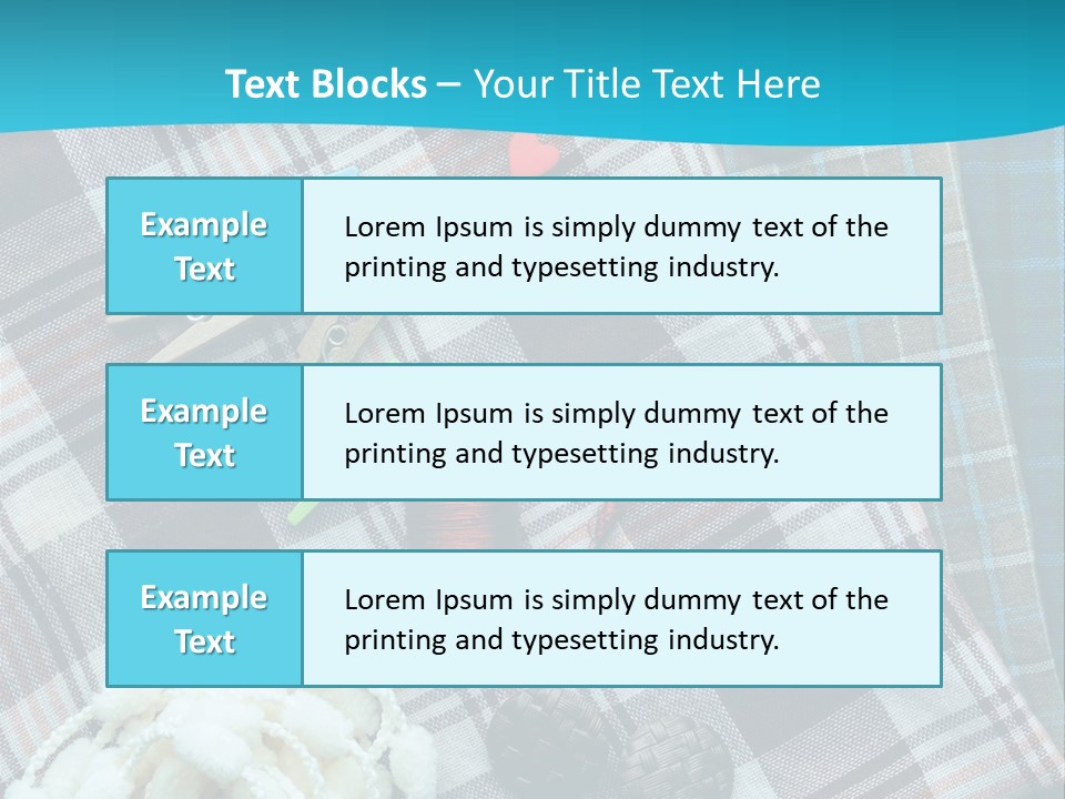Scarf Set Macro PowerPoint Template