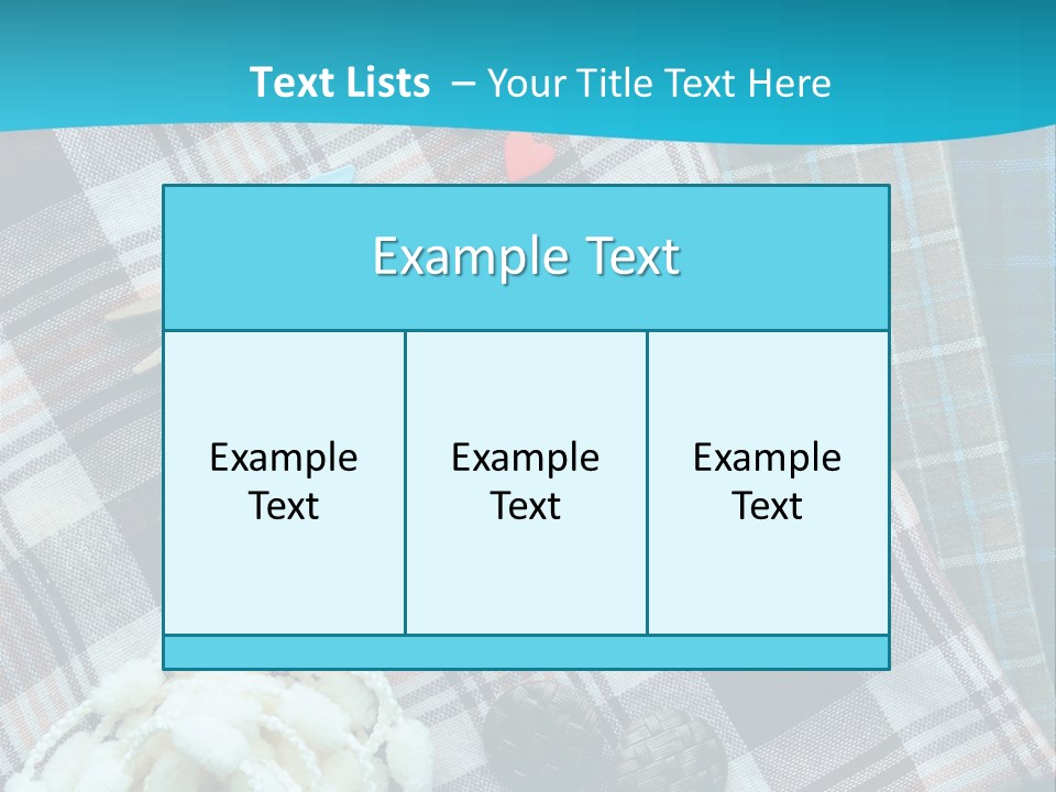 Scarf Set Macro PowerPoint Template