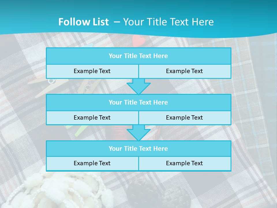 Scarf Set Macro PowerPoint Template