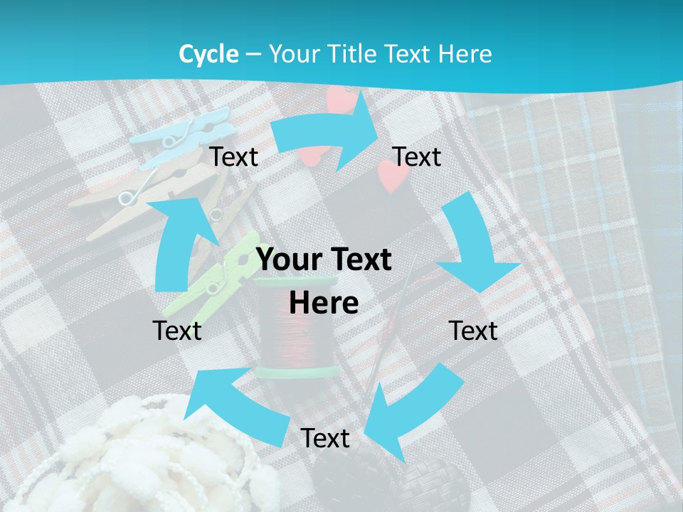 Scarf Set Macro PowerPoint Template