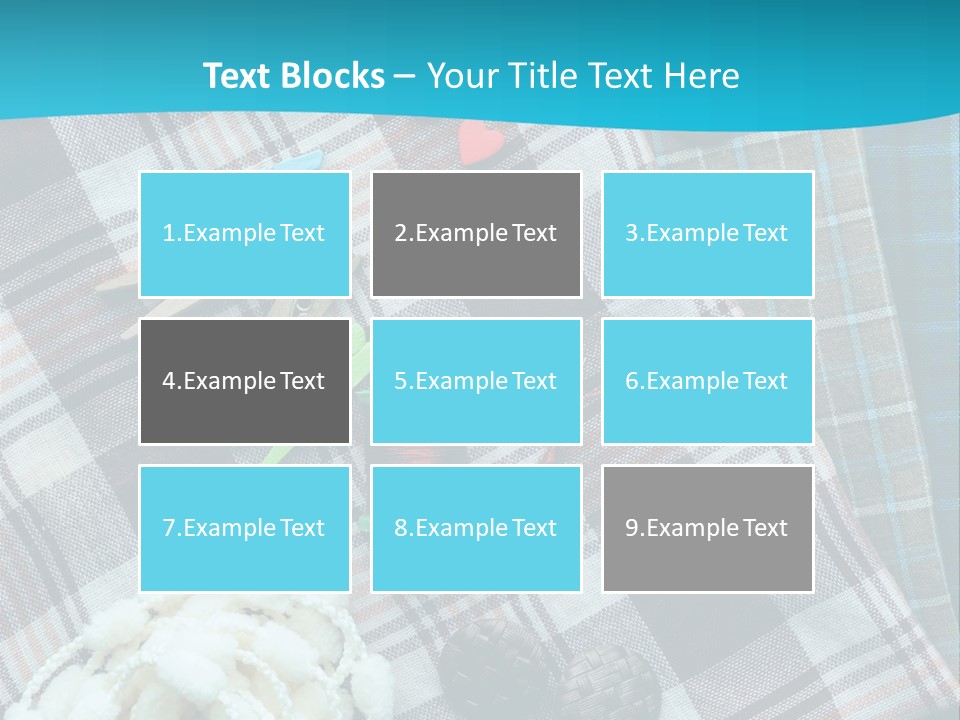 Scarf Set Macro PowerPoint Template