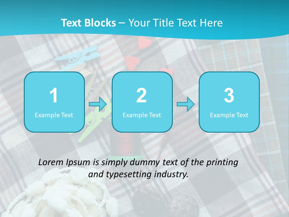 Scarf Set Macro PowerPoint Template